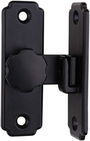 Door Lock Bolts,Gate Bolt Door, Buckle Latch Bedroom Home Security Hardware Barn Door Lock Stainless Steel Durable Hasp 90 180 Degree Sliding Gate Right Angle (Color:D) (Color : Argento) in Saudi Arabia
