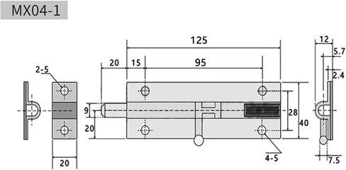 AMAZWI Stainless Steel Door Bolt Doors and Windows Sliding Door Lock Spring Bolt 1Pcs (Color : Mx04) in Saudi Arabia