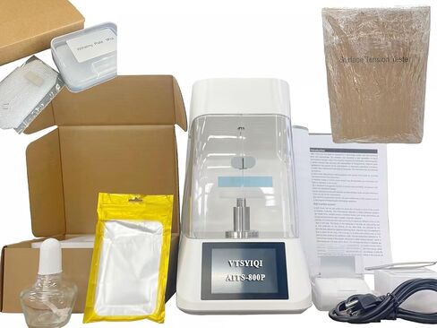 مقياس التوتر السطحي التلقائي بشاشة تعمل باللمس مقياس التوتر السطحي مع نطاق اختبار لوحة البلاتين 1000mN / m دقة 0.1mN / m ASTM D-971 Standard in Kuwait