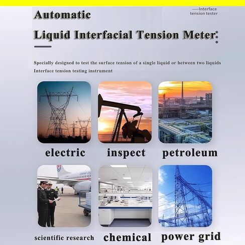 Automatic Surface Interfacial Tensiometer Liquid Surface Tensiometer Liquid Interfacial Tension Measurement With Platinum Plate Test Range 1000mN/m 4.3-inch Touch Screen Accuracy 0.1mN/m in Kuwait