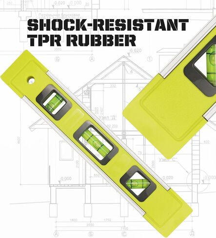 المستوى والأداة، مستوى الطوربيد المقوى بالألمنيوم المغناطيسي، 9 بوصة، أخضر، قطعة واحدة in Kuwait