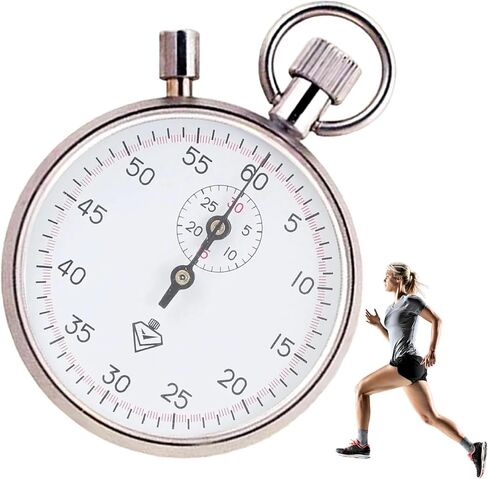 ساعة إيقاف تناظرية ميكانيكية من الفولاذ المقاوم للصدأ مع مؤقت مؤقت للتشغيل والتدريب والتجارب in Kuwait