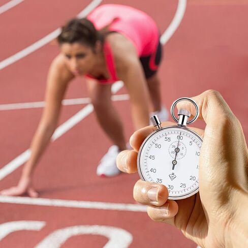 ساعة إيقاف تناظرية ميكانيكية من الفولاذ المقاوم للصدأ مع مؤقت مؤقت للتشغيل والتدريب والتجارب in Kuwait