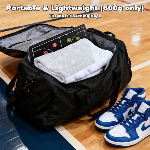 Chen's cat Basketball Coaching Board - 16" LCD Electronic Tactics Board with 12 Magnets, Waterproof Design, One-Touch Erase for Training in Kuwait