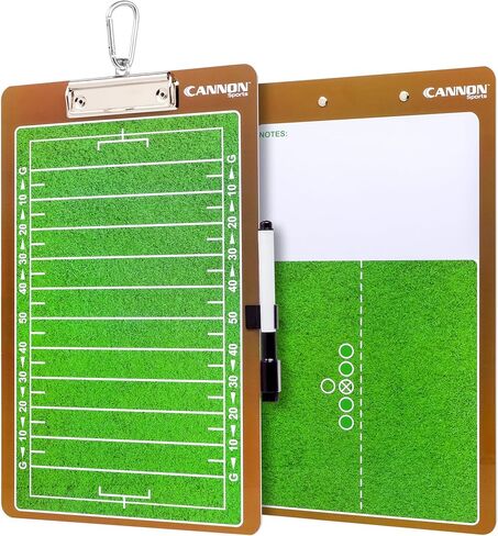 Cannon Sports Dry Erase Coaches Board with Marker - Double-Sided Dry Erase Coaching Board for Baseball, Basketball, Football, Soccer, and Hockey - Perfect for Practices and Games (Baseball) in Saudi Arabia