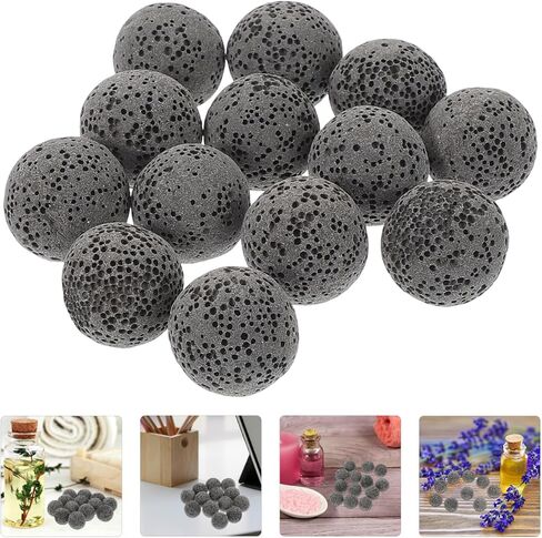 SEWACC 20pcs Volcanic Rock Aromatherapy Stones Essential Oil Diffuser Lava Stones for Home Office Fragrance and Air Purification in Saudi Arabia