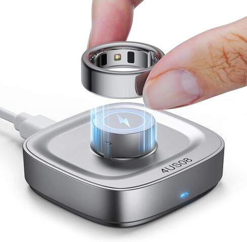 شاحن حلقي متوافق مع Ou-ra Ring4، شحن سريع لـ Ou-ra Ring Gen 4 بحجم 10، قاعدة شحن مع كابل USB-C in Kuwait