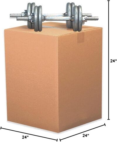 صناديق مموجة شديدة التحمل مقاس 24 بوصة × 24 بوصة × 24 بوصة - 275 رطلًا. مجموعة من 10 قطع مزدوجة الجدار in Kuwait