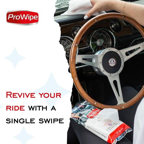 Car Cleaning Wipes - Car Interior Cleaner, Dashboard Cleaner, 4x40-160 Count Residue-Free Wipes for Interior Surfaces, From Dashboard to Leather Seats, Must Have Accessories in Saudi Arabia