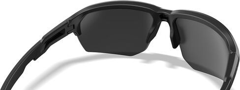 نظارات شمسية مستقطبة من Wiley X JAKL، نظارات أمان للرجال والنساء، حماية للعين من الأشعة فوق البنفسجية للرماية والإطارات السوداء غير اللامعة في الهواء الطلق، عدسات مرآة سوداء in Saudi Arabia