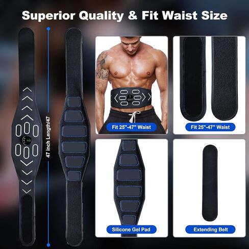 تم ترخيصه من إدارة الغذاء والدواء الأمريكية - جهاز تدريب عضلات البطن MHD TENS الإلكتروني لتحفيز عضلات البطن من أجل تحفيز عضلات البطن وتنشيطها بسهولة، استخدام صالة الألعاب الرياضية المنزلية in Kuwait