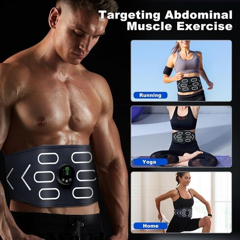 تم ترخيصه من إدارة الغذاء والدواء الأمريكية - جهاز تدريب عضلات البطن MHD TENS الإلكتروني لتحفيز عضلات البطن من أجل تحفيز عضلات البطن وتنشيطها بسهولة، استخدام صالة الألعاب الرياضية المنزلية in Kuwait