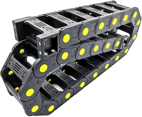 1 Meter 20x38mm Cable Drag Chain Wire Holder with End Connectors Transmission Towline for Router Machine Tool(R75) in Saudi Arabia