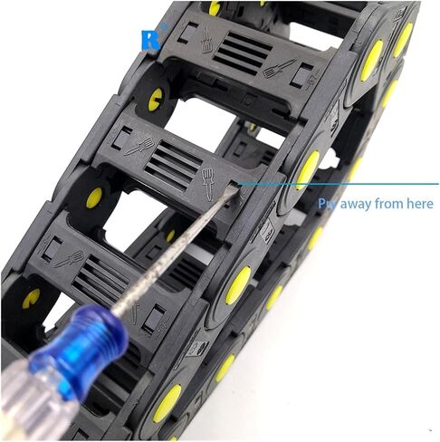 1 Meter 20x38mm Cable Drag Chain Wire Holder with End Connectors Transmission Towline for Router Machine Tool(R75) in Saudi Arabia