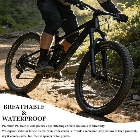 Wide Bike Seat Cushion for Men & Women -Extra Comfort Bicycle Seat,Bike Saddle for Mountain Bikes,Exercise Bikes,Electric Bikes,Road Bikes,Reflective Strip for Safer Ridding in Saudi Arabia