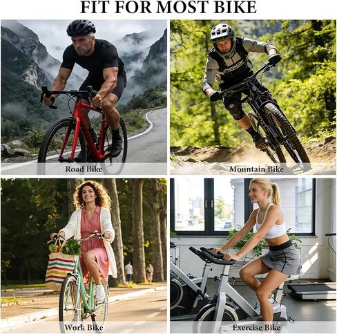 Wide Bike Seat Cushion for Men & Women -Extra Comfort Bicycle Seat,Bike Saddle for Mountain Bikes,Exercise Bikes,Electric Bikes,Road Bikes,Reflective Strip for Safer Ridding in Saudi Arabia
