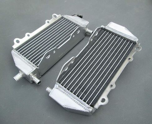 Aluminum Radiator +Silicone hose for 1994-2002 Kawasaki KX125 KX250 1995 1996 1997 1998 1999 2000 (Black) in Saudi Arabia
