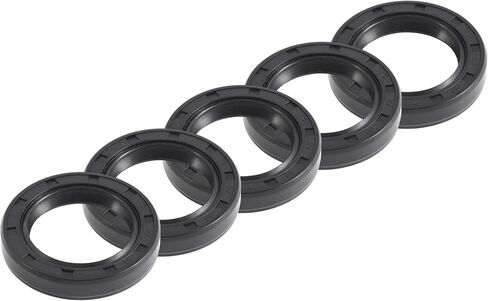 Universal Oil Seal TC Double Lip W Steel Spring Seal Ring Rotary Shaft Seal 40x75x10mm High Pressure NBR Rubber Black 5pcs in Saudi Arabia