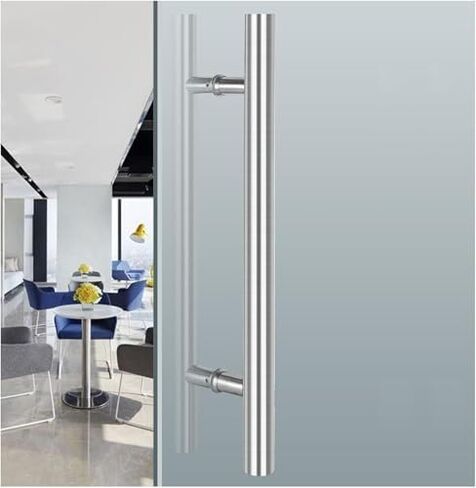 Stainless Steel Shower Door Handles - Durable Pull & Push Replacement for Home & Office Bathrooms, Stylish Bathroom Hardware, Easy Install, Upgrade Your Space in Saudi Arabia