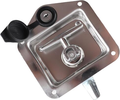 SUNGOOYUE Tfolding Handle with Keys, Strong Stainless Steel Tool Box Lock for Commercial and Home Use in Saudi Arabia