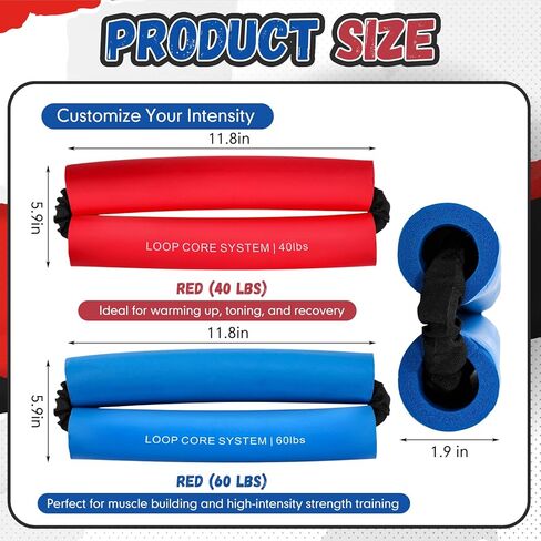Soulchen 2 Pcs Hip Core System Loop Resistance Bands Glute Workout Bands to Stretch Strengthen Legs Hips Thighs Exercise Equipment for Women Men Adults in Saudi Arabia