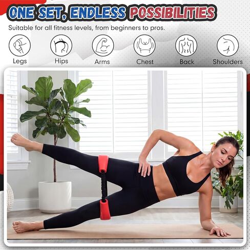 Soulchen 2 Pcs Hip Core System Loop Resistance Bands Glute Workout Bands to Stretch Strengthen Legs Hips Thighs Exercise Equipment for Women Men Adults in Saudi Arabia