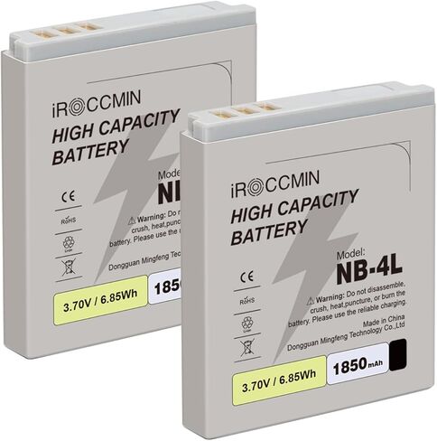 2Pcs 2300mAh EN-EL5 Replacement Battery for Nikon Coolpix 3700, 4200, 5200, 5900, 7900, P3, P4, P80, P90, P100, P500, P510, P520, P530, P5000, P5100, P6000, S10 Camera in Saudi Arabia
