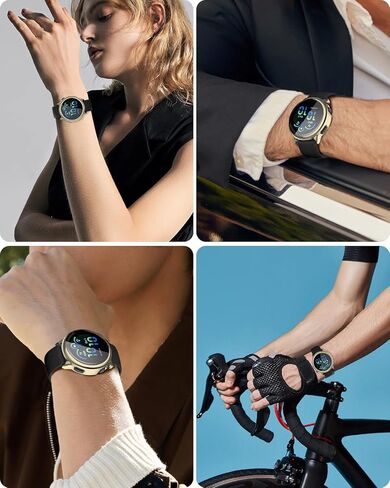 [عبوتان] حافظة Miimall متوافقة مع واقي شاشة Garmin Vivoactive 6، مقاوم للصدمات، إطار TPU ناعم مطلي بلون معدني وغطاء متين للحماية الشاملة لهاتف Vivoactive 6 (شفاف + ذهبي) in Saudi Arabia