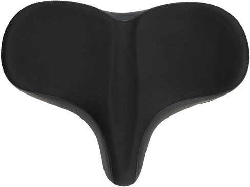 سرج دراجة مريح من Cloud-9 Flex-Curve XL، مقعد كروزر من الإسفنج الذكي مع قناة تخفيف، غطاء مقاوم للماء، 13 بوصة × 10 بوصة in Kuwait