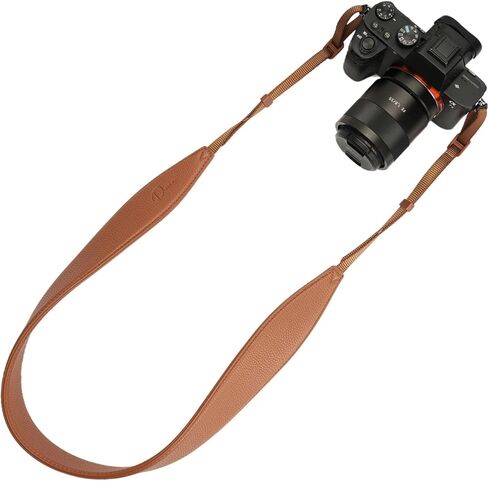 حزام كاميرا عريض 1.3 بوصة، حزام كاميرا عصري من جلد البولي يوريثان لكاميرات Sony/Nikon/Canon/Minolta/Panasonic/SLR/DSLR in Kuwait