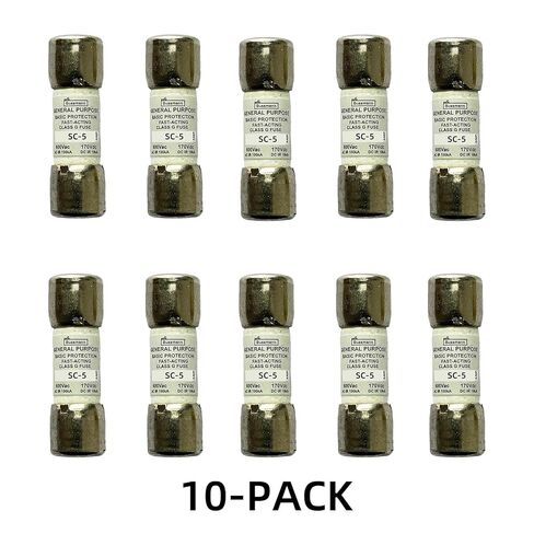 10-Pack جديد SC-5 SC-5A SC 5A 600Vac صمام تأخير الوقت، BP/SC-5A صمامات خرطوشة الرفض الحالية من الفئة G in Kuwait