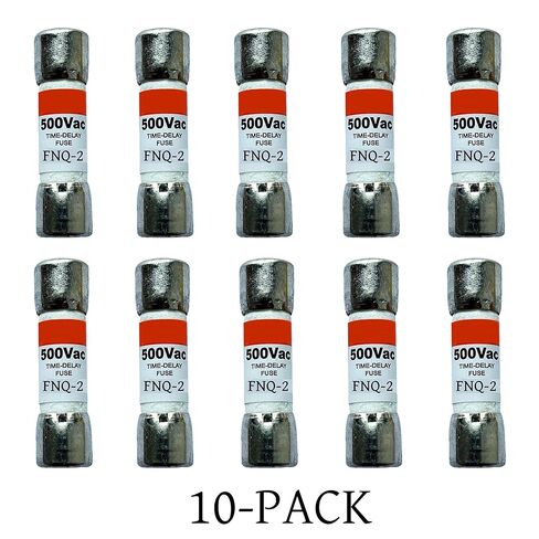 10 عبوات جديدة FNQ-2 FNQ-2A FNQ 2A 500Vac صمامات تأخير الوقت، FNQ-2A صمامات خرطوشة رفض الفئة CC الحالية in Kuwait