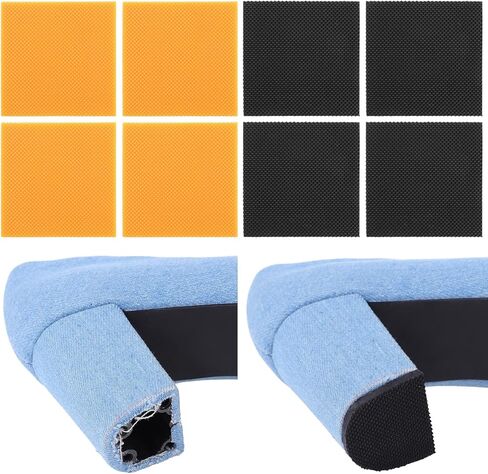 8PCS Square Rubber Sole Sheet, High Heels Patch Shoe Heel Repair, Rubber Heels Replacement Shoes Sole Protectors, Anti-Slip Heel Caps Savers for Women Black and Brown in Saudi Arabia