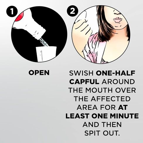 شطف أسنان Orajel ، المسكنات المسكنة ، النعناع المهدئ ، 16 أوقية in Kuwait