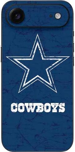 ملصق هاتف Skinit متوافق مع iPhone 17 Air - تصميم أسود وأبيض مرخص رسميًا من NFL Dallas Cowboys in Saudi Arabia