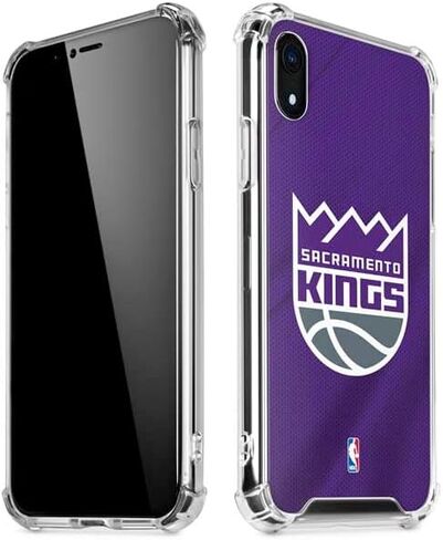 حافظة هاتف Skinit الشفافة متوافقة مع iPhone XR - تصميم جيرسي مرخص رسميًا من NBA Sacramento Kings in Saudi Arabia