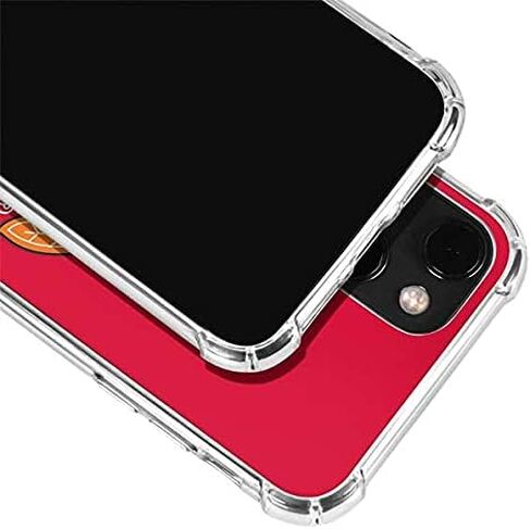 حافظة هاتف Skinit الشفافة متوافقة مع iPhone 13 - تصميم خلفية صلبة مرخص رسميًا من NHL Chicago Blackhawks in Saudi Arabia