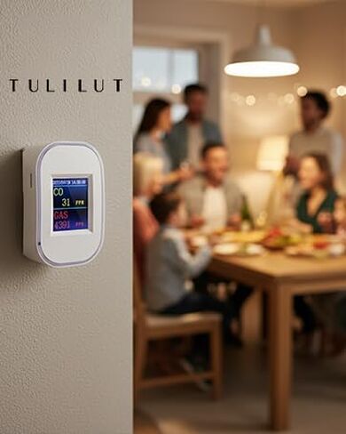 WiFi Smart Natural Gas& Carbon Monoxide Detector, 2 in 1，Plug-in, CO Gas Leak Alarm for Natural Gas, LPG, Methane, Propane & Butane, App Monitoring & LED Display in Saudi Arabia