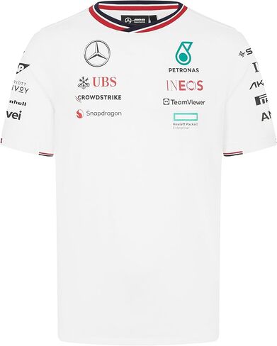 تيشيرت سائق فريق مرسيدس AMG بتروناس F1 للرجال 2024 - أبيض - الحجم: XXL in Saudi Arabia
