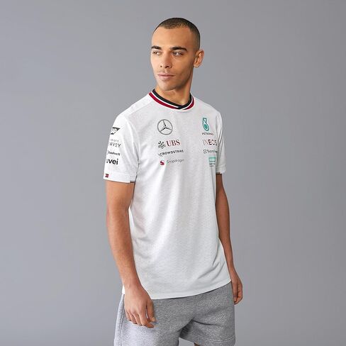 تيشيرت سائق فريق مرسيدس AMG بتروناس F1 للرجال 2024 - أبيض - الحجم: XXL in Saudi Arabia
