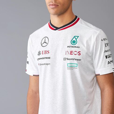 تيشيرت سائق فريق مرسيدس AMG بتروناس F1 للرجال 2024 - أبيض - الحجم: XXL in Saudi Arabia