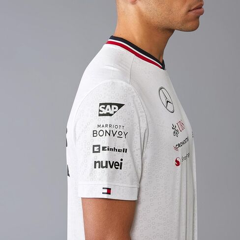 تيشيرت سائق فريق مرسيدس AMG بتروناس F1 للرجال 2024 - أبيض - الحجم: XXL in Saudi Arabia