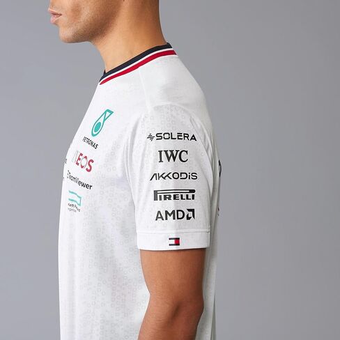 تيشيرت سائق فريق مرسيدس AMG بتروناس F1 للرجال 2024 - أبيض - الحجم: XXL in Saudi Arabia