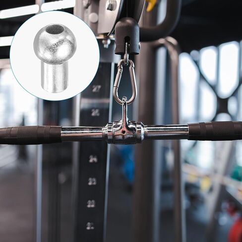 PATIKIL Cable Ball Stopper, 10pcs Stainless Steel Gym Machine Accessories for 5mm Cable Fitness Equipment Wire Rope Port Joint Replacement Parts for Home Gym Machine, Silver in Saudi Arabia