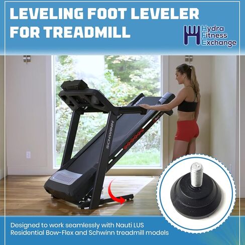 وسادة قدم قابلة للتعديل من Hydra Fitness Exchange 8005139 & 1000511493 - وسادة قدم قابلة للتعديل مع برغي من الفولاذ المقاوم للصدأ - دعم بديل لموديلات Bow-Flex وNauti-LUS وSchwin in Kuwait