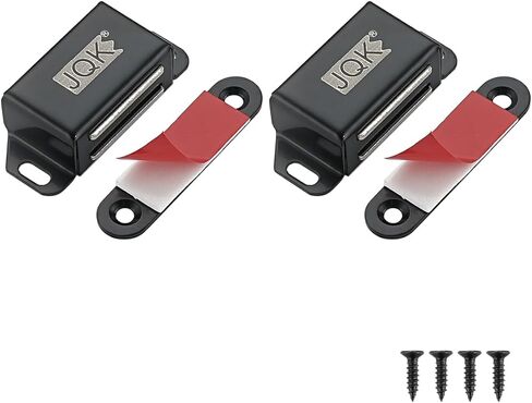 JQK Magnetic Cabinet Door Catch, Stainless Steel Closet Catches with Strong Magnetic, 1.2mm Thickness Furniture Latch 30 lbs (Pack of 20), CC101-P20 in Kuwait