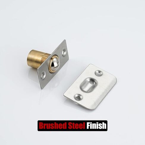 JQK Closet Door Ball Catch Hardware, Stainless Steel Catch Adjustable with Strike Plate, Brushed Satin Finish 2 Pack, HBC100-P2 in Saudi Arabia