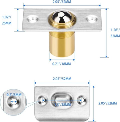 4Pack Door Ball Catch, Closet Door Ball Catch Hardware in Saudi Arabia