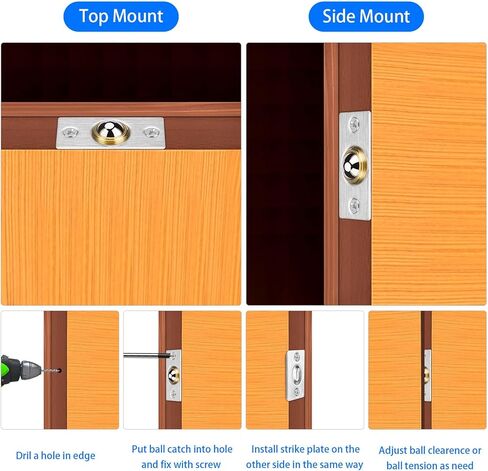 4Pack Door Ball Catch, Closet Door Ball Catch Hardware in Saudi Arabia