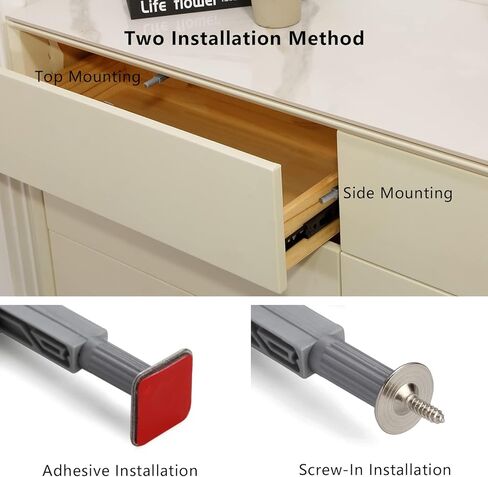 Push to Open Door Latch, 10 Pack Magnetic Push Latches, Adhesive Heavy Duty Touch Latch Hardware for Push to Open, Magnetic Door Catch for Cabinet Drawer Wardrobe Kitchen Door in Saudi Arabia